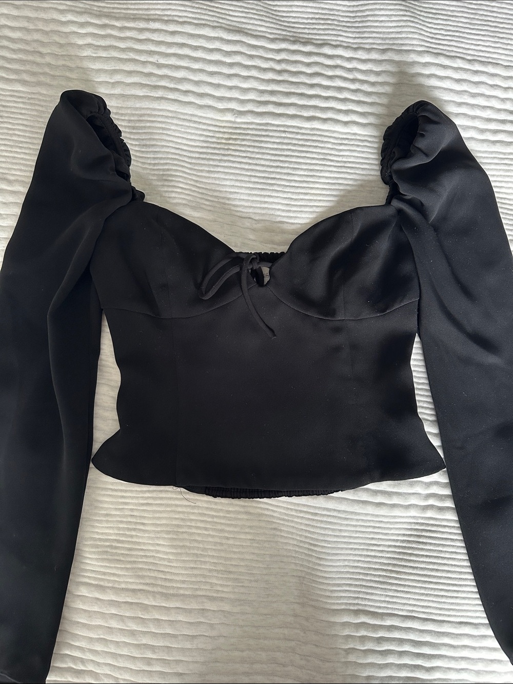 Aritzia Wilfred Novella Black Blouse